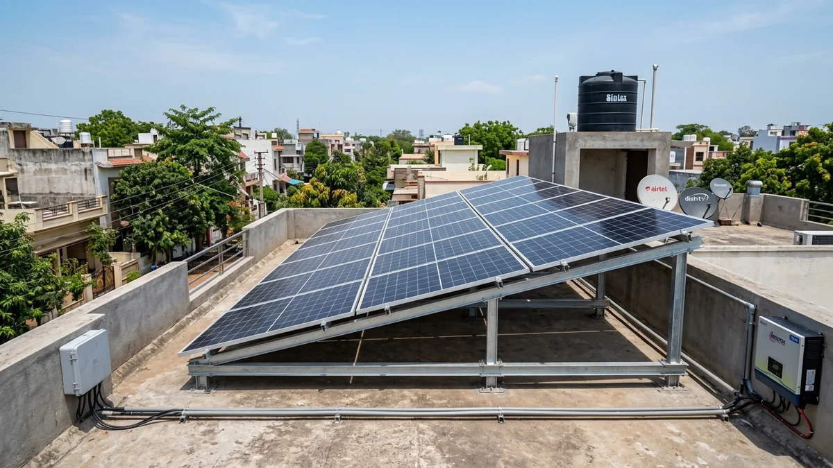 High Efficiency Monocrystalline Solar Array in Raipur